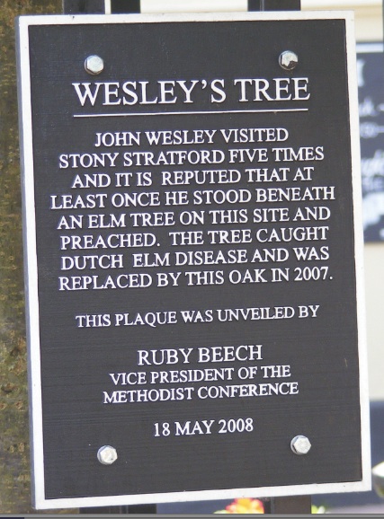 Wesley's tree sign