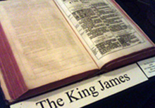 Early edition of the King James Bible