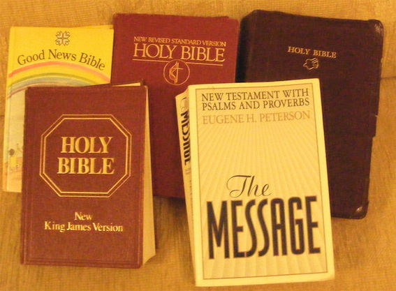 Covers of some common BibleTranslations